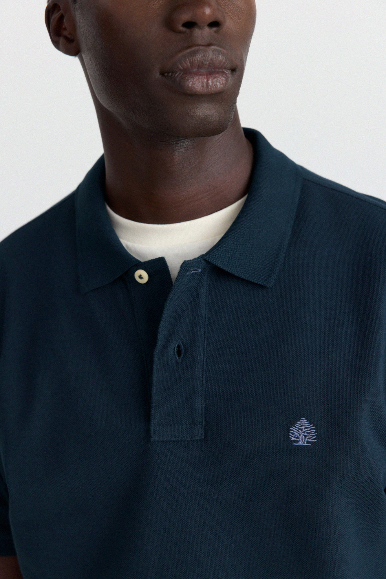 Springfield Polo de piqu&eacute; b&aacute;sico Springfield regular fit azul