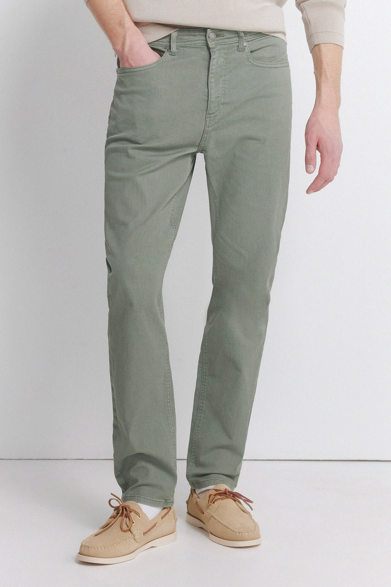 Springfield Pantal&oacute;n de 5 bolsillos lavado slim fit