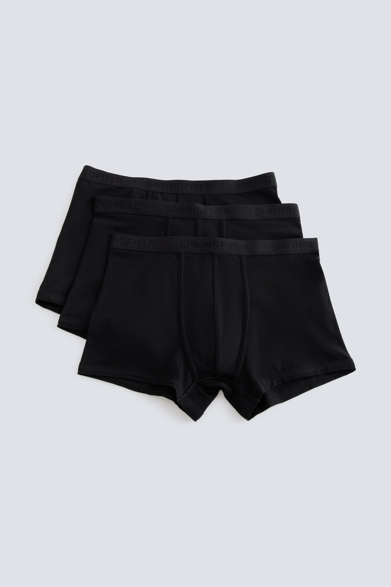 Springfield Pack de 3 b&oacute;xers b&aacute;sicos negro