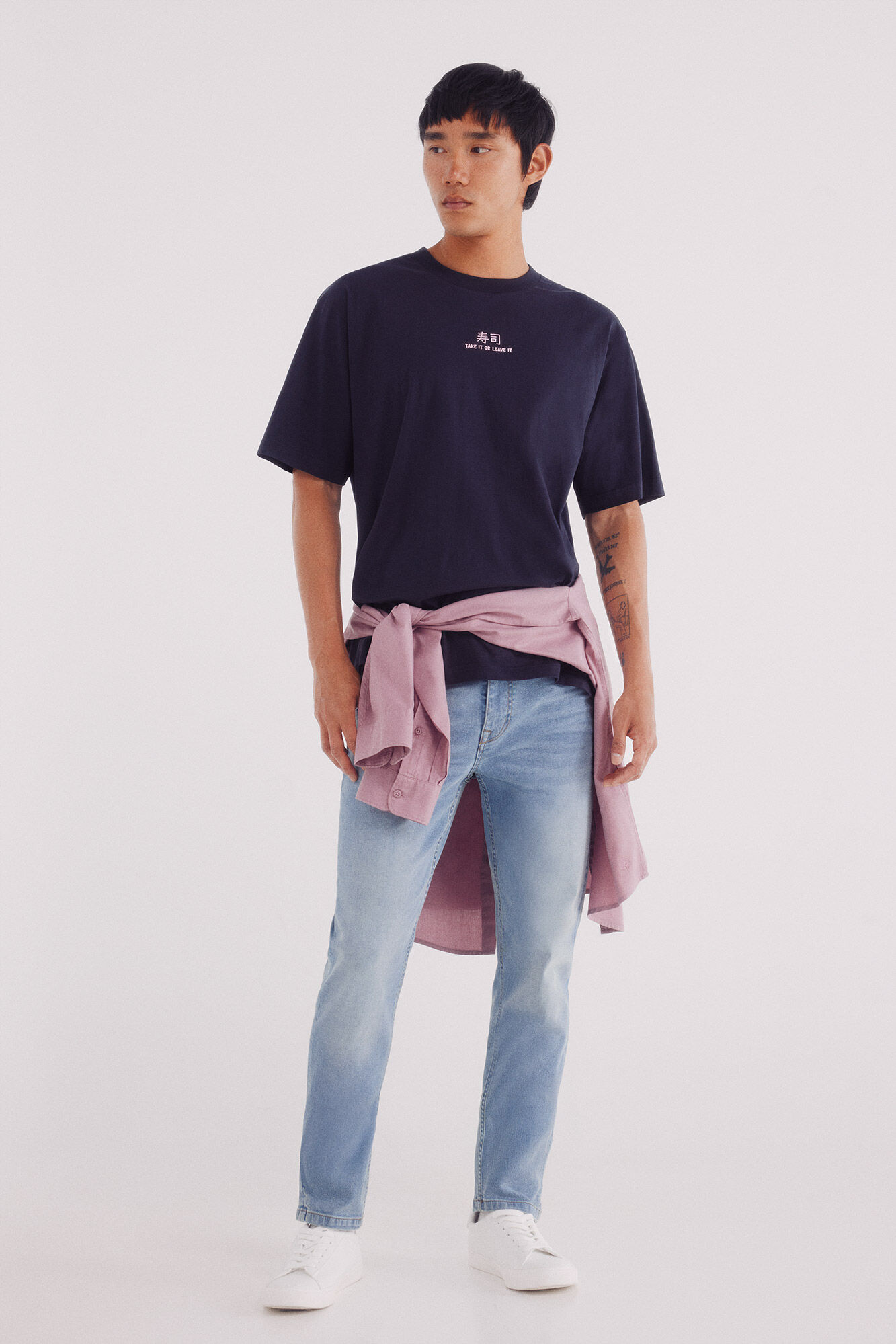 Springfield Camiseta take it or leave it azul