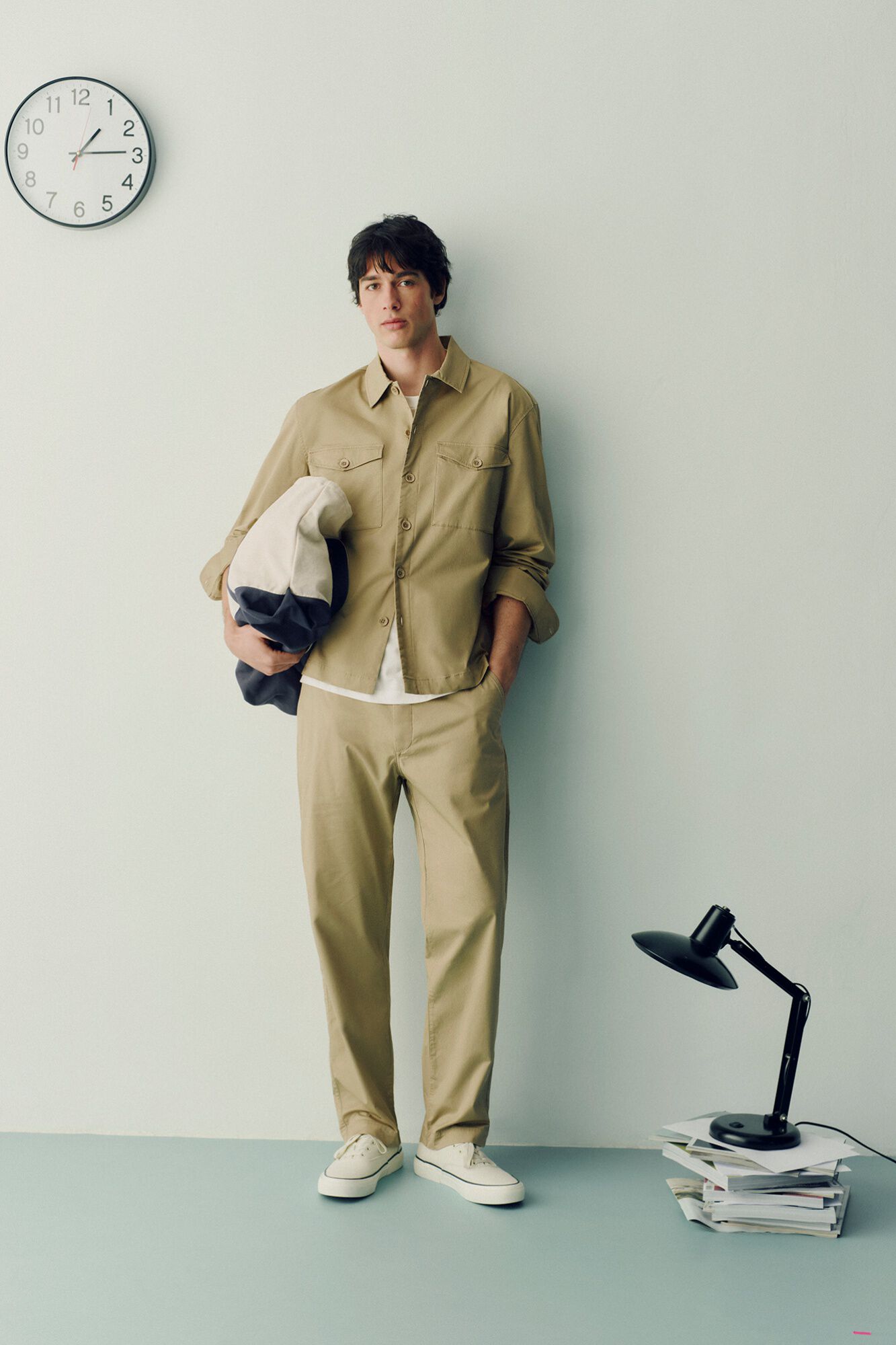 Springfield Sobrecamisa ligera con bolsillos overshirt fit