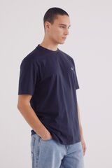 Springfield Playera básica cuello redondo azul