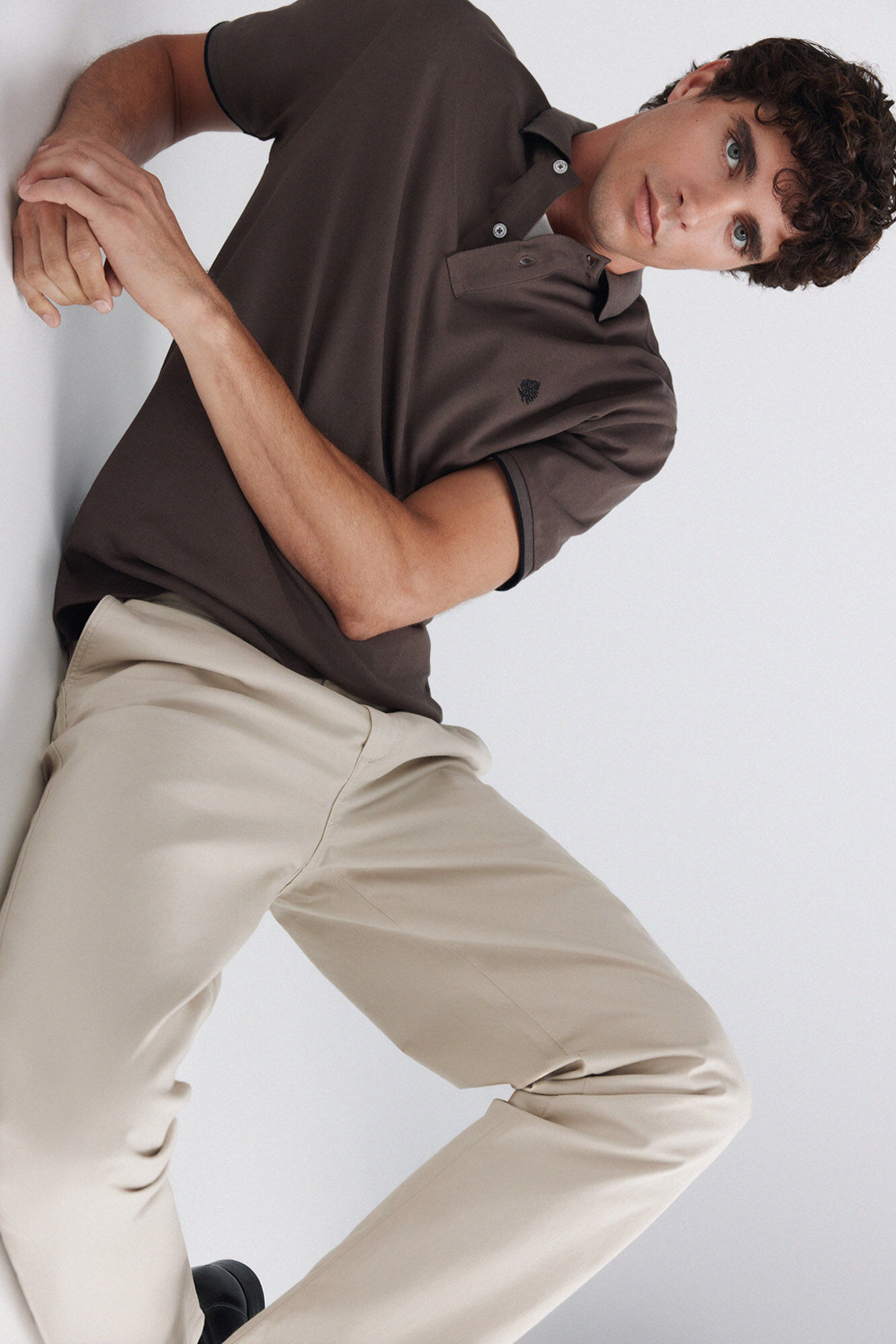 Springfield Polo de piqu&eacute; con contrastes slim fit