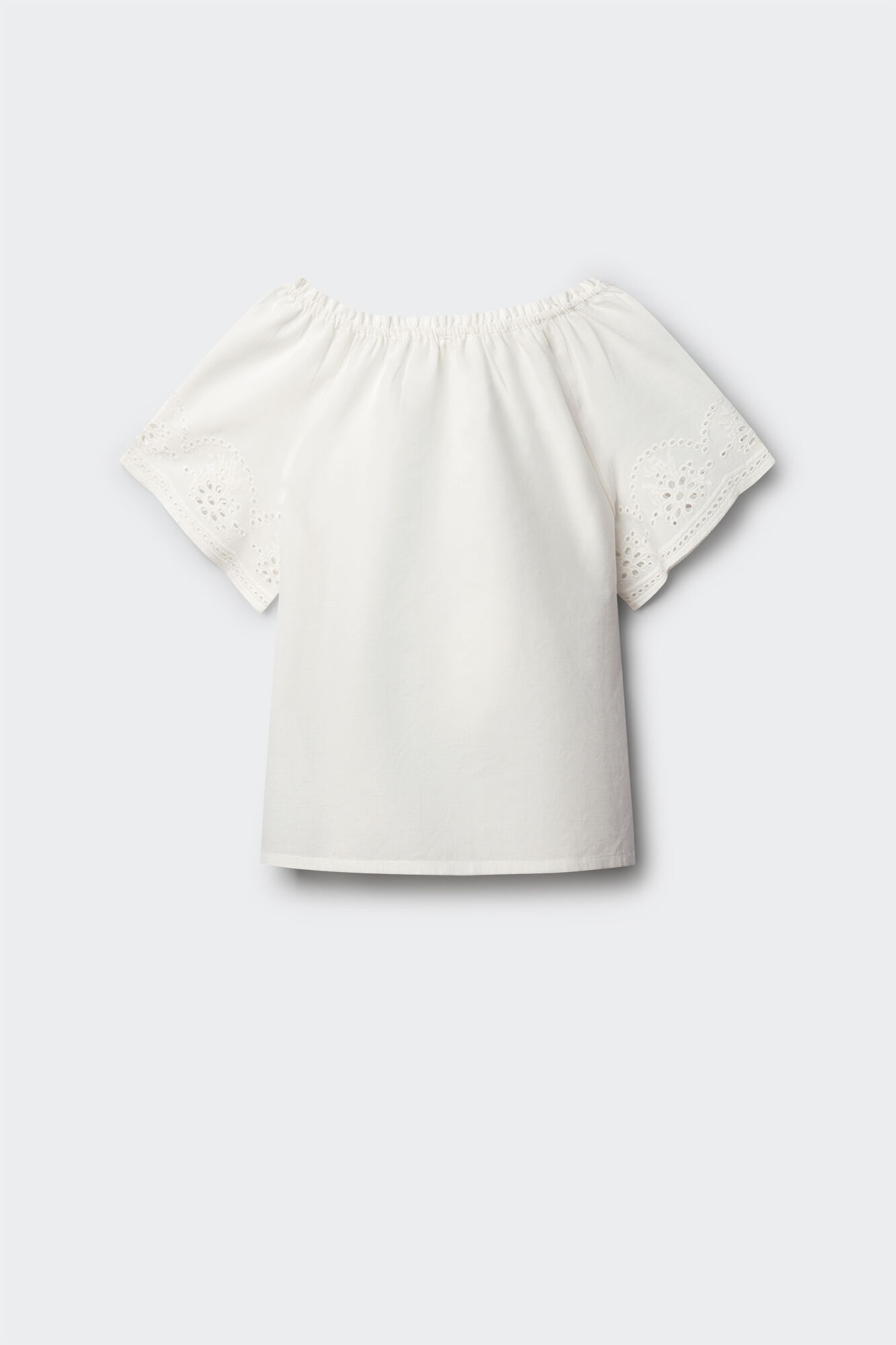 Springfield Kids Blusa bordada de ni&ntilde;a natural