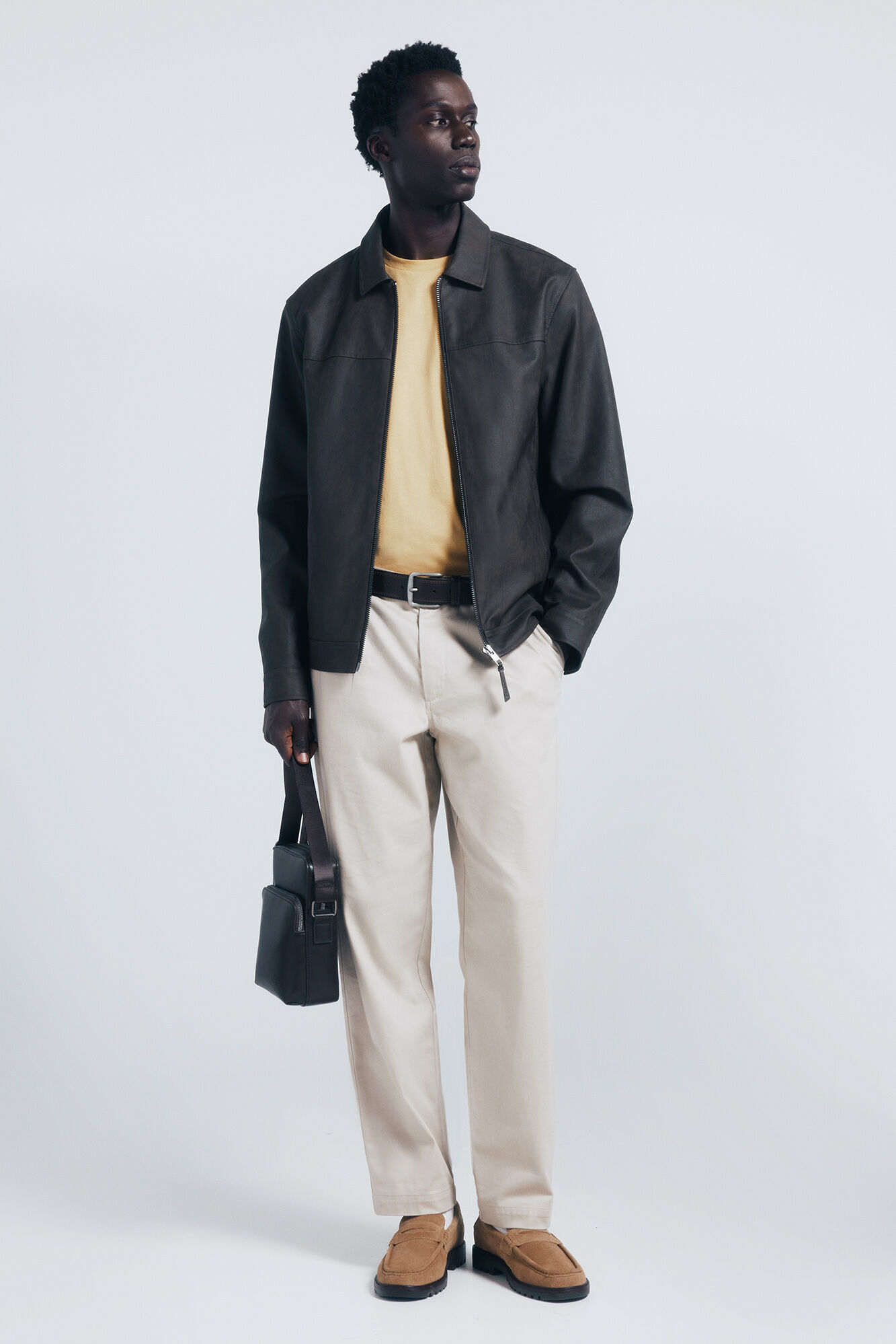 Springfield Chamarra efecto piel estampado