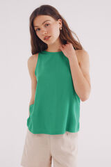 Springfield Camiseta lisa bimateria verde