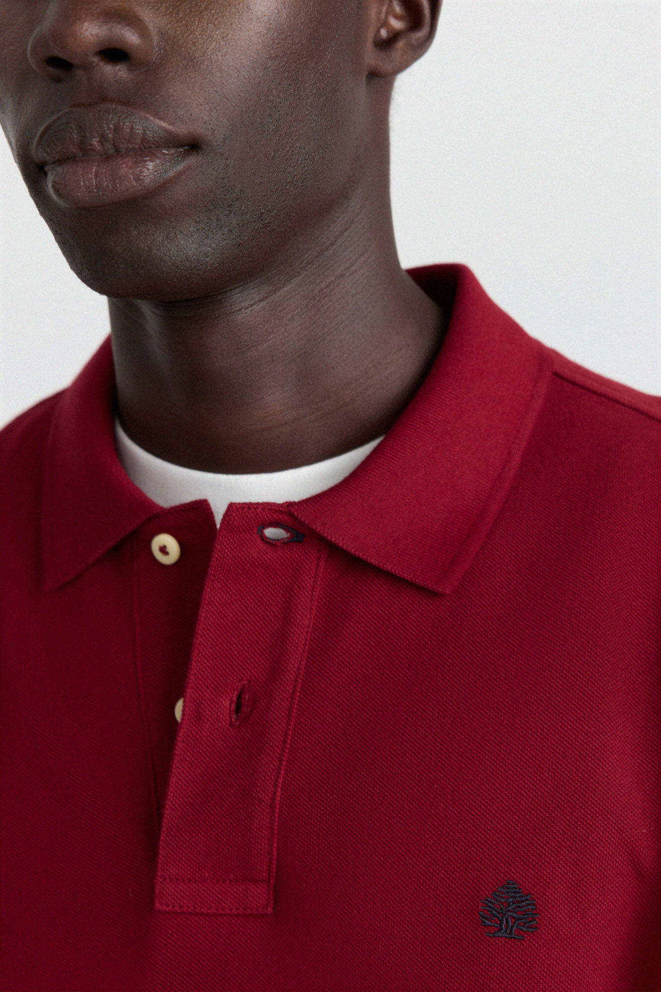 Springfield Polo de piqu&eacute; b&aacute;sico Springfield regular fit rojo
