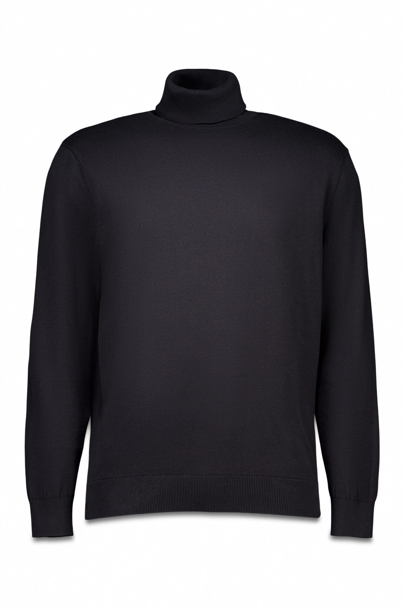 Springfield Jersey b&aacute;sico de cuello alto negro