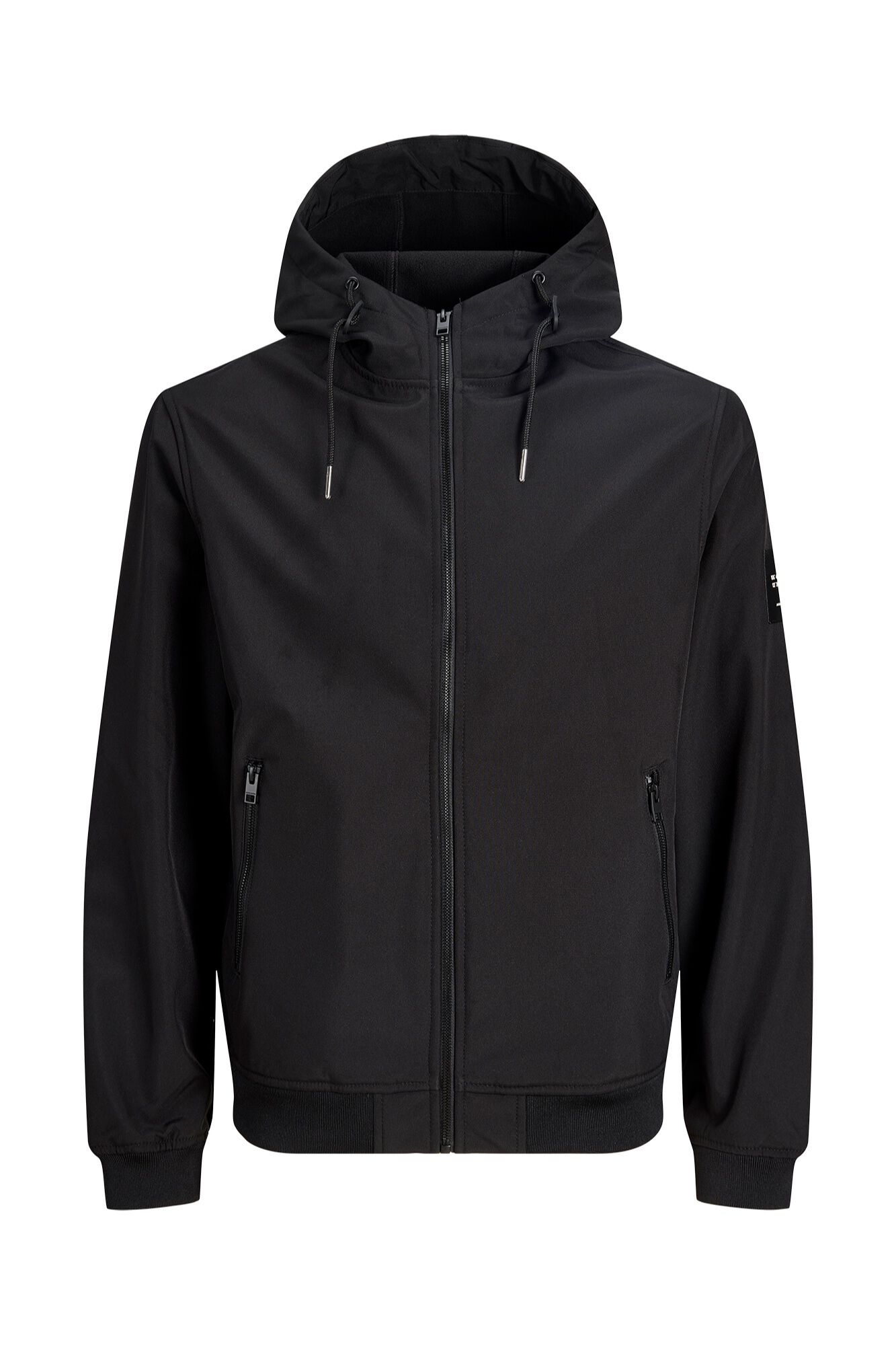 Jack & Jones Chamarra softshell con capucha negro