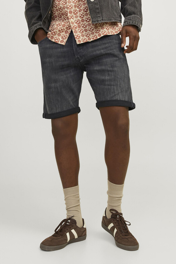 Jack & Jones Shorts de jean relaxed fit negro