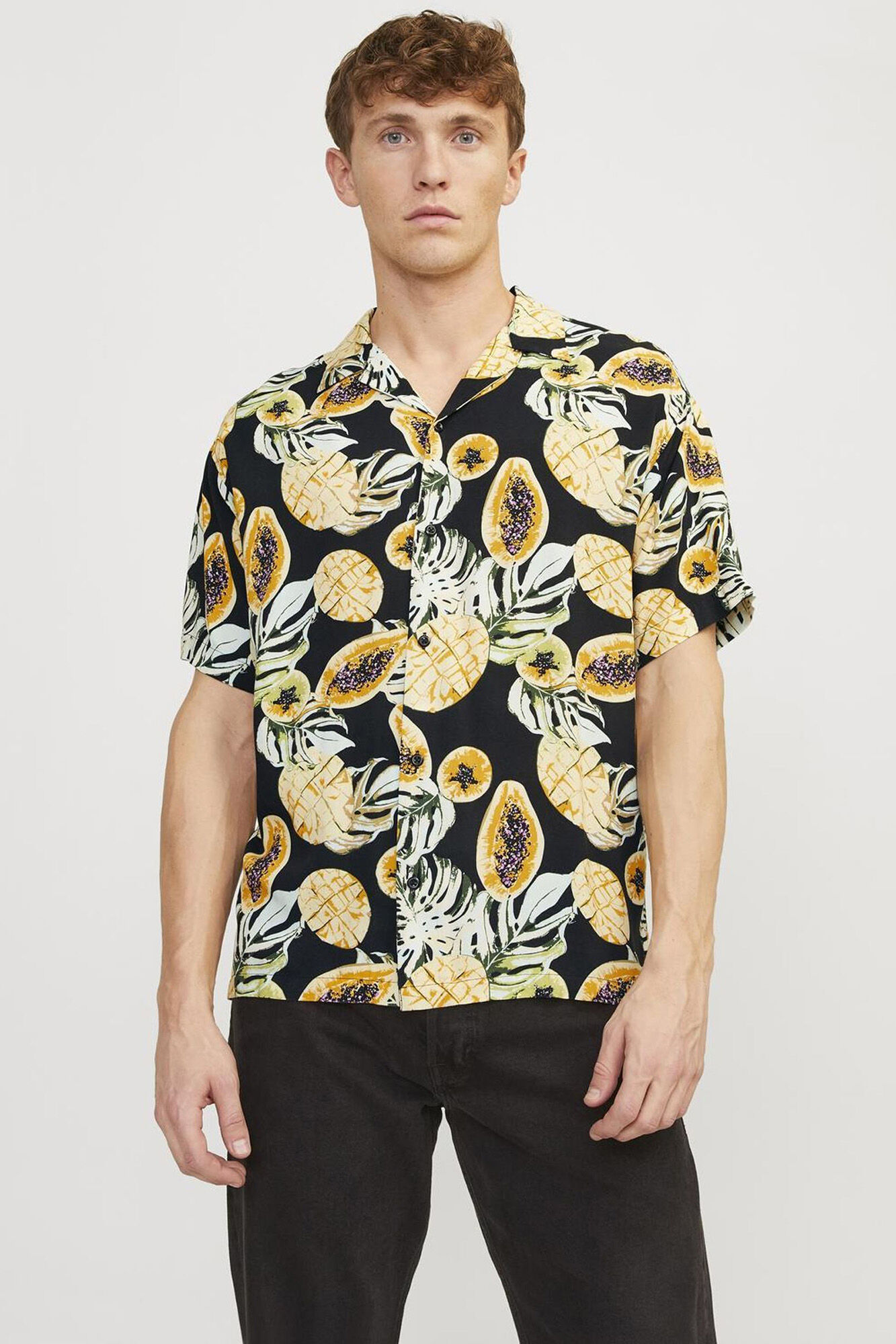 Jack & Jones Camisa relaxed fit estampada