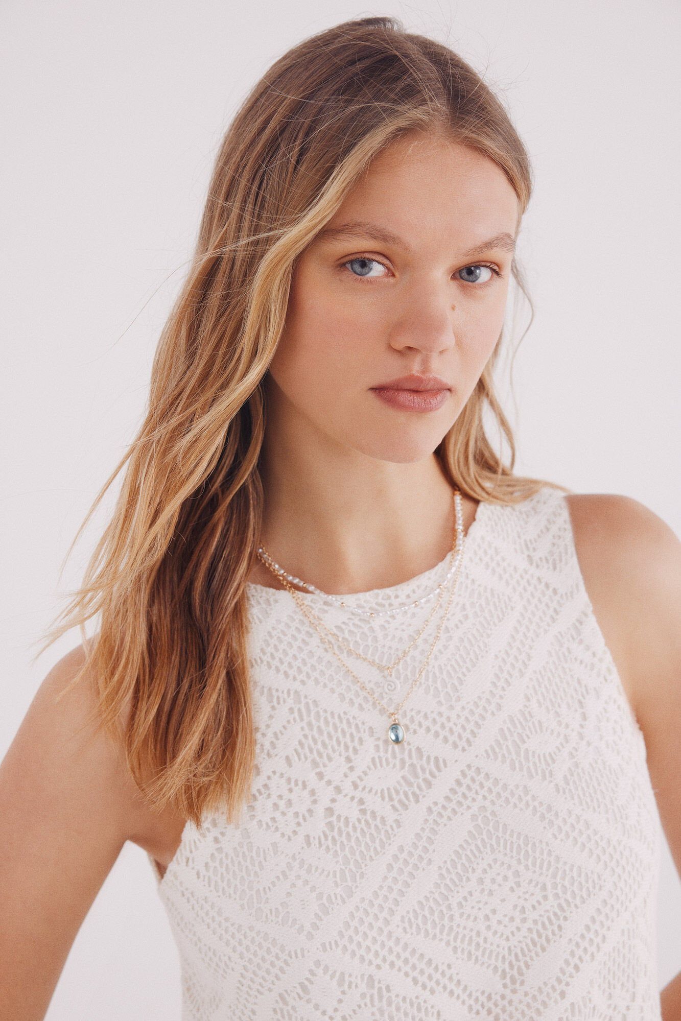 Springfield Top estructura rombos flores