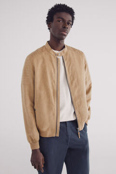 Springfield Cazadora efecto ante beige