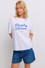 Springfield Playera de manga corta "bendito verano" natural