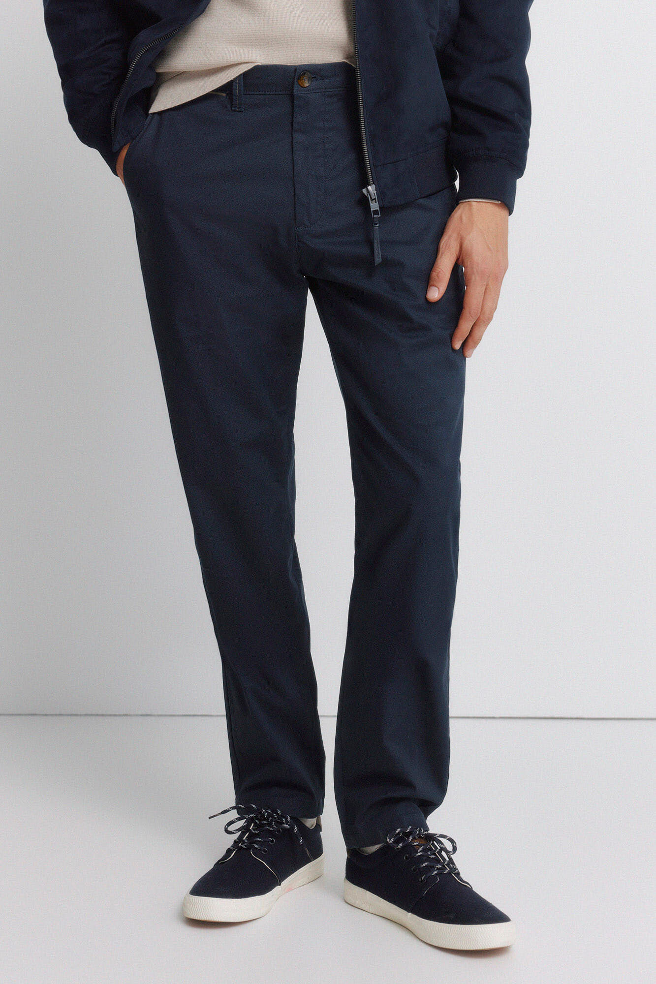 Springfield Pantal&oacute;n chino microestampado slim fit