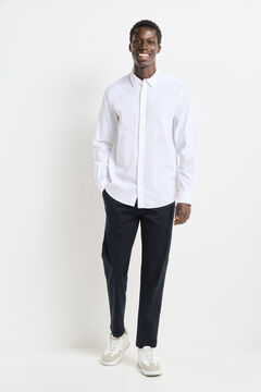 Springfield Camisa vestir bicolor natural