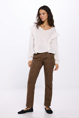 Springfield Jeans estampado leopardo beige