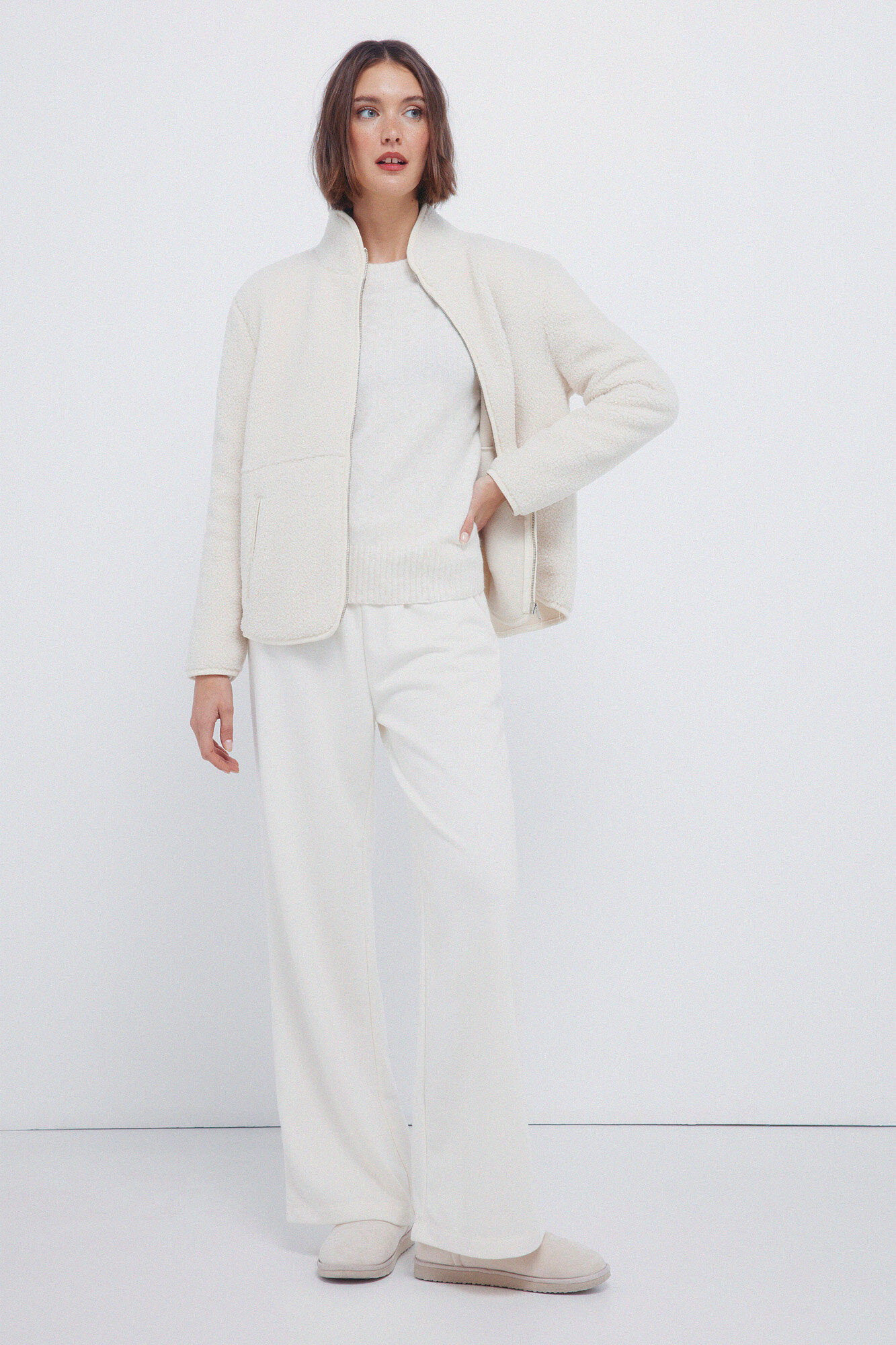 Springfield Forro polar de sudadera "Rocky Mountain" con cierre caf&eacute;