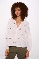 Springfield Blusa bordados estampado