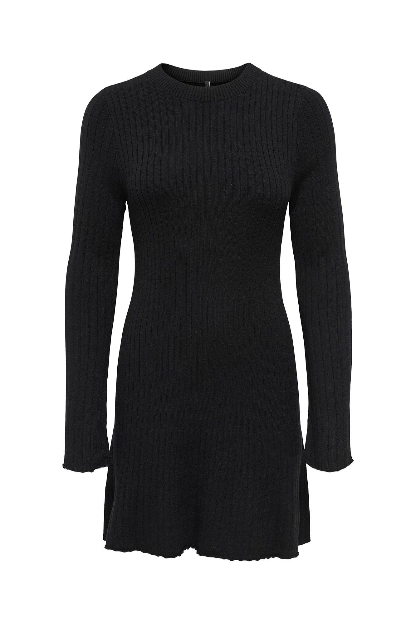 Only Vestido corto de manga larga negro