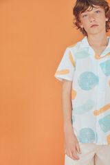 Springfield Camisa manga corta niño marfil