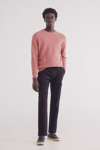 Springfield Pantalón chino cargo slim fit negro