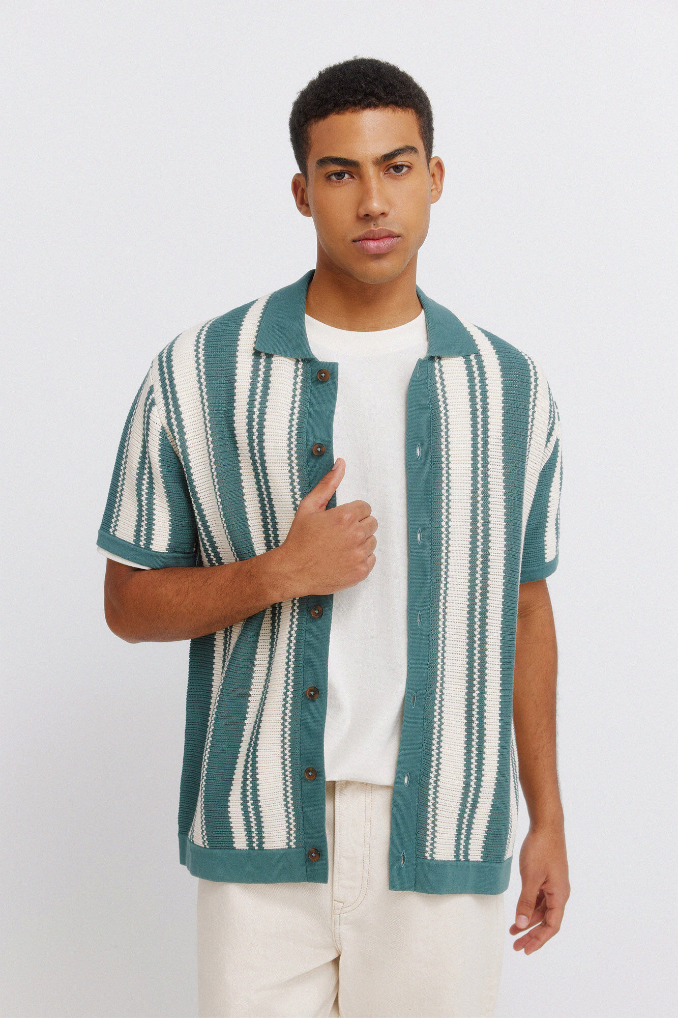 Springfield C&aacute;rdigan a rayas con botones