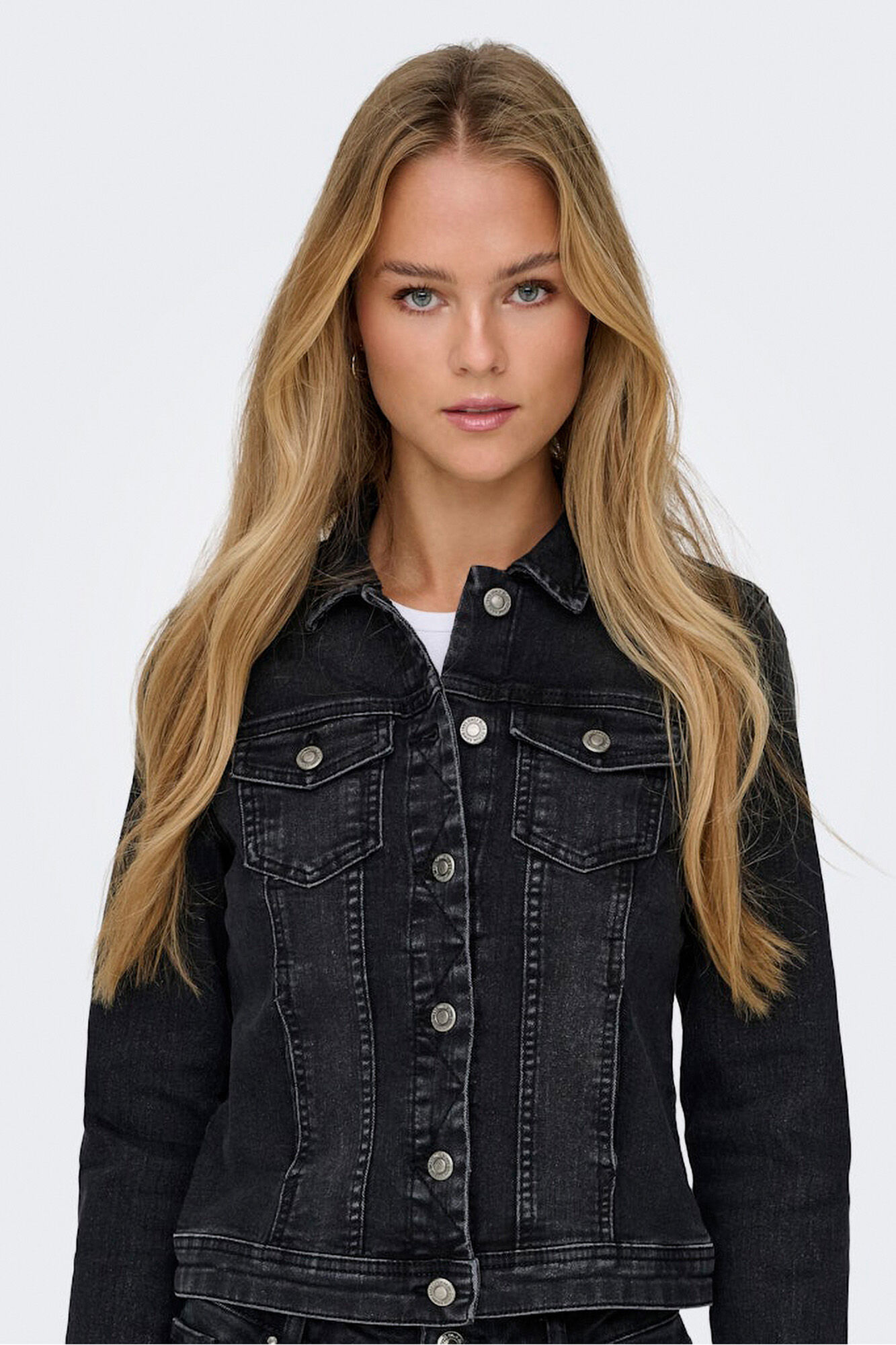 Only Chamarra vaquera negro