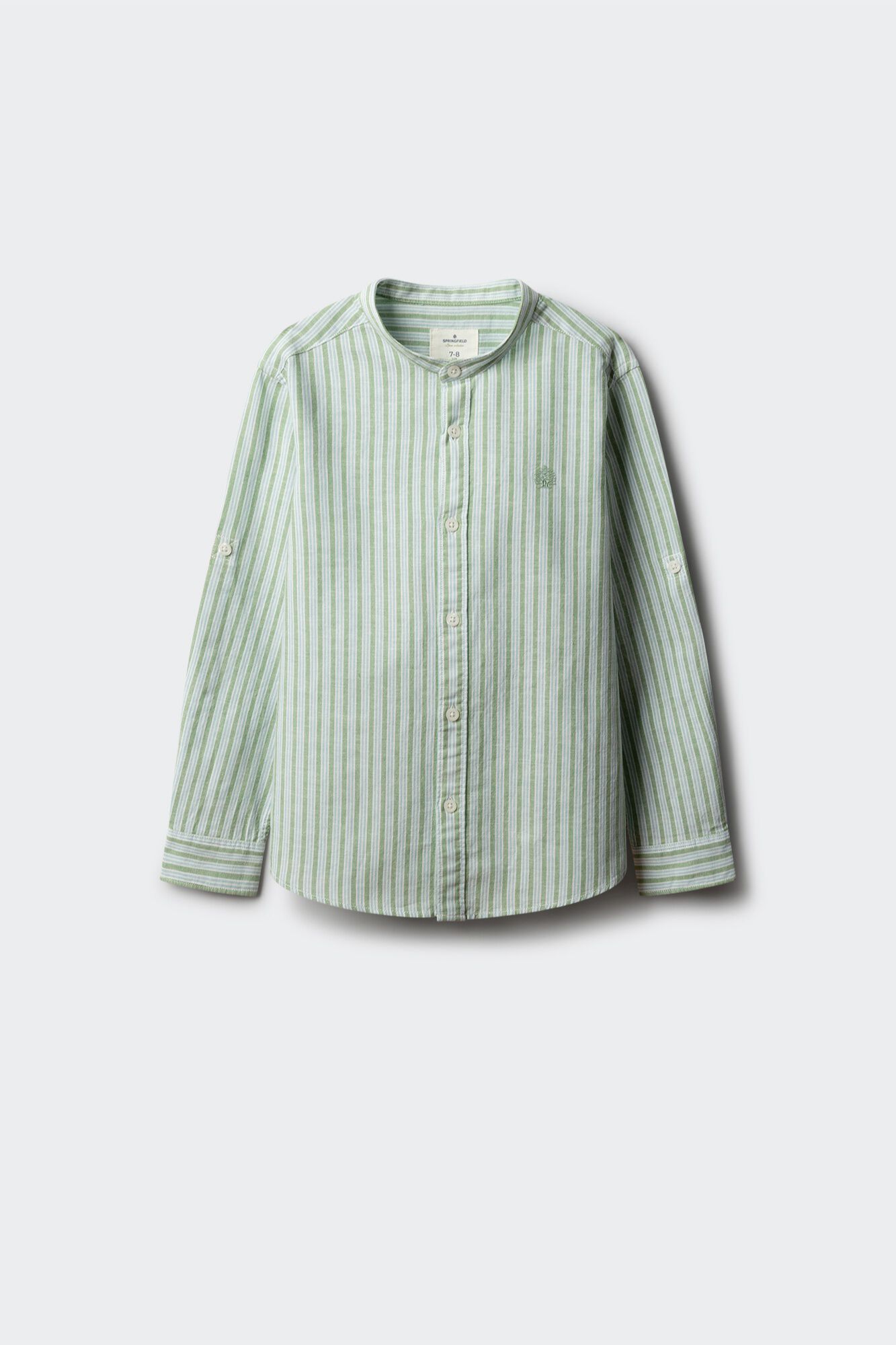 Springfield Kids Camisa de manga larga de rayas verde para ni&ntilde;o