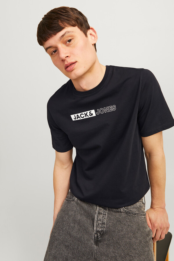 Jack & Jones Playera estándar fit gris