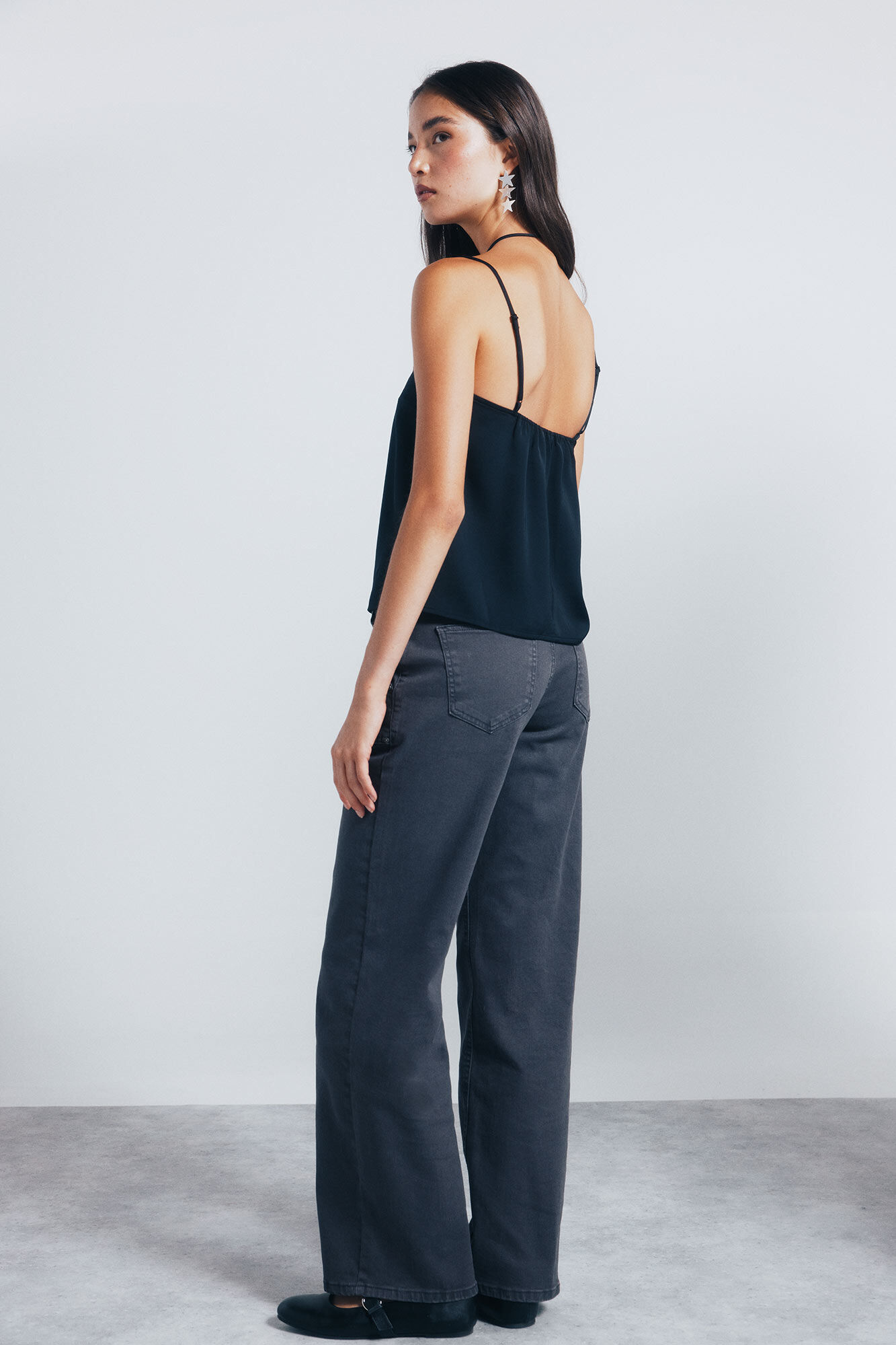 Springfield Jeans culotte tachuelas gris