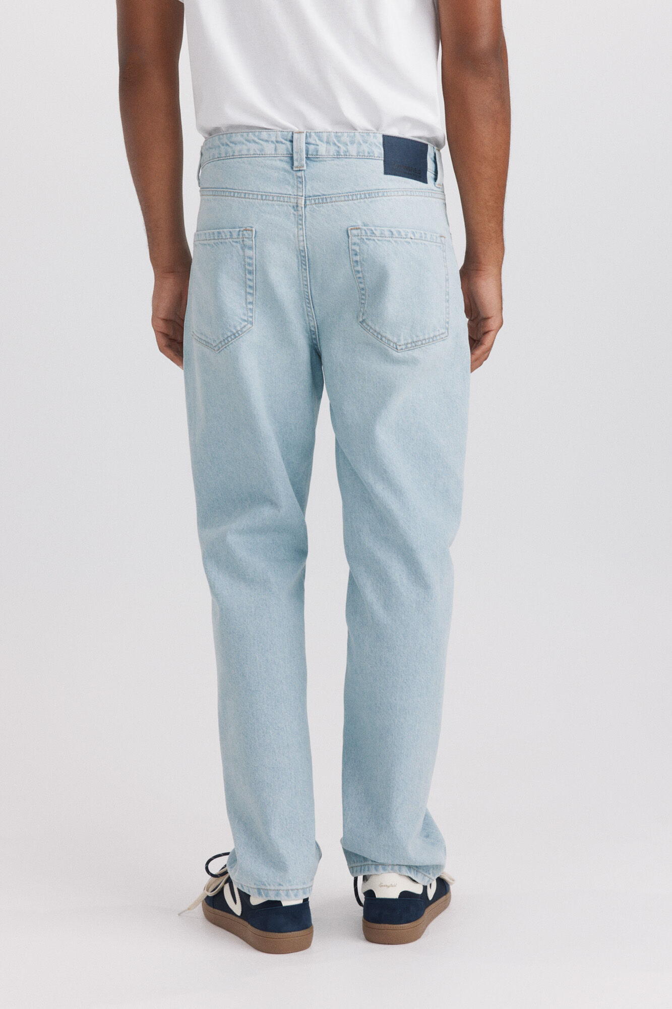 Springfield Jeans lavado claro straight fit azul indigo