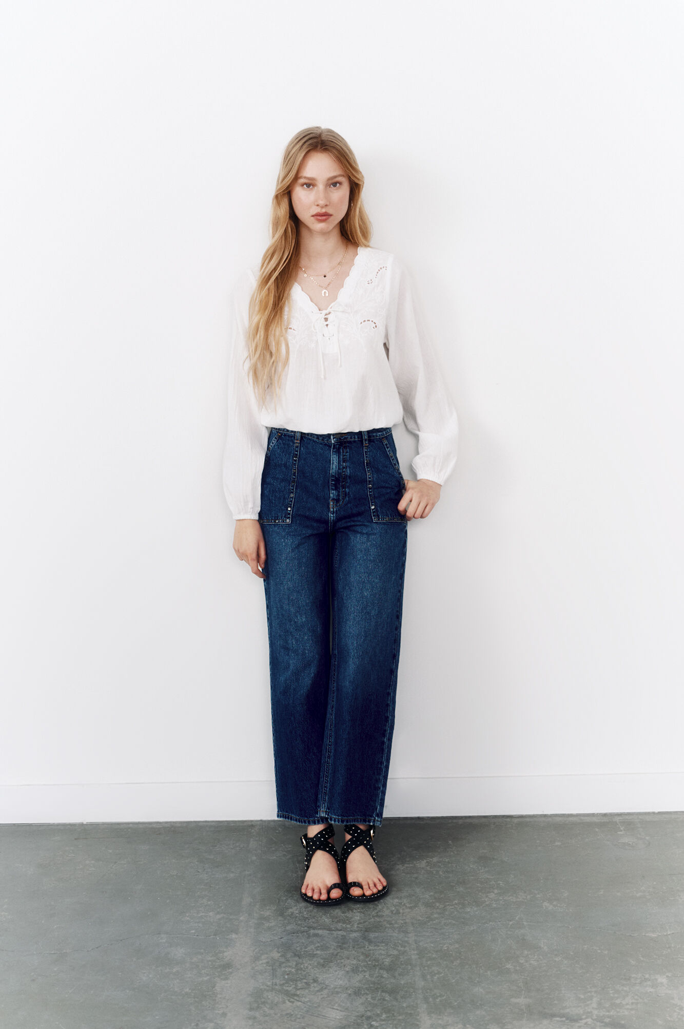 High Spirits Camisa "Cherish" beige