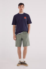 Springfield Bermuda popelín comfort fit verde