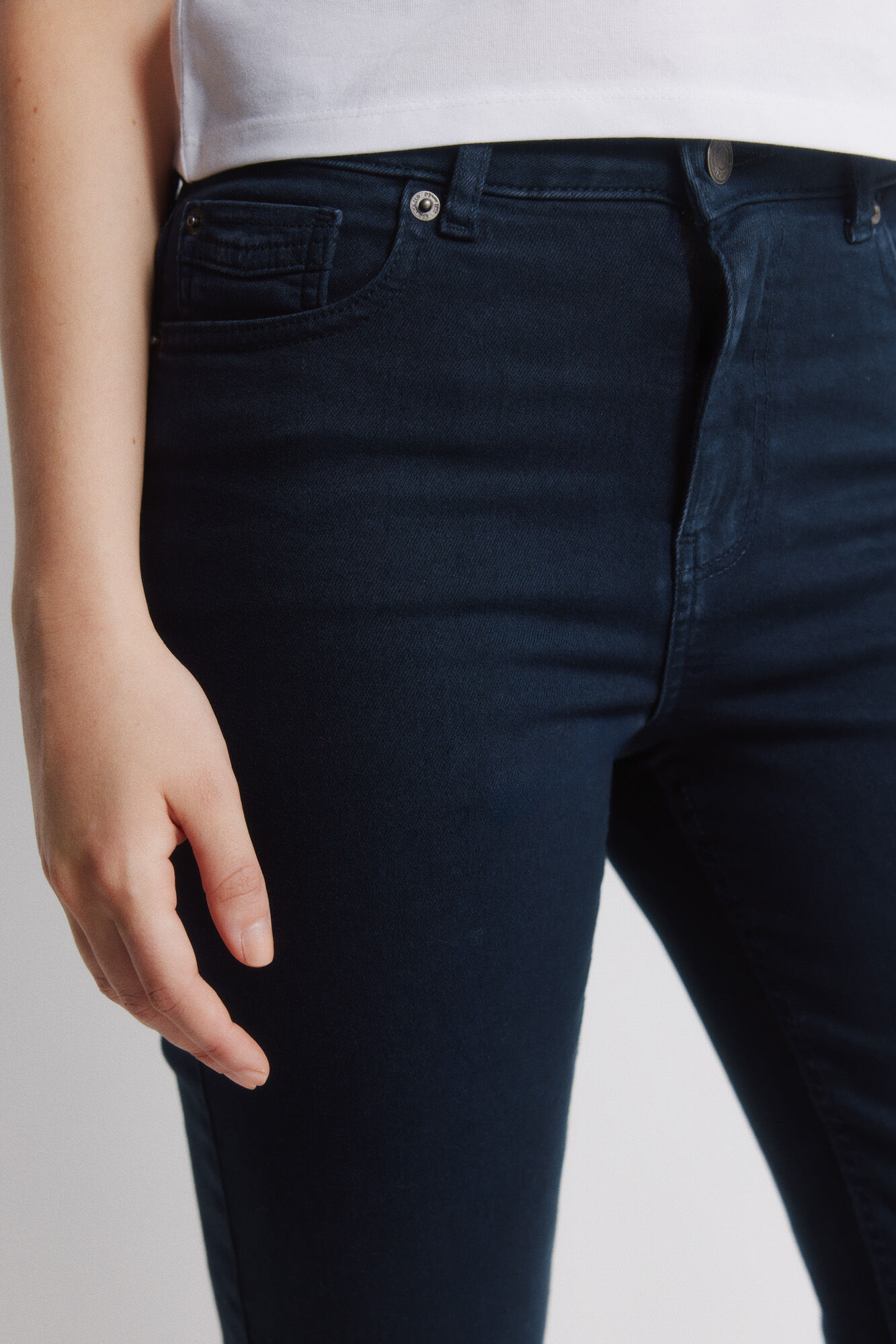 Springfield color de jeans acampanados marino