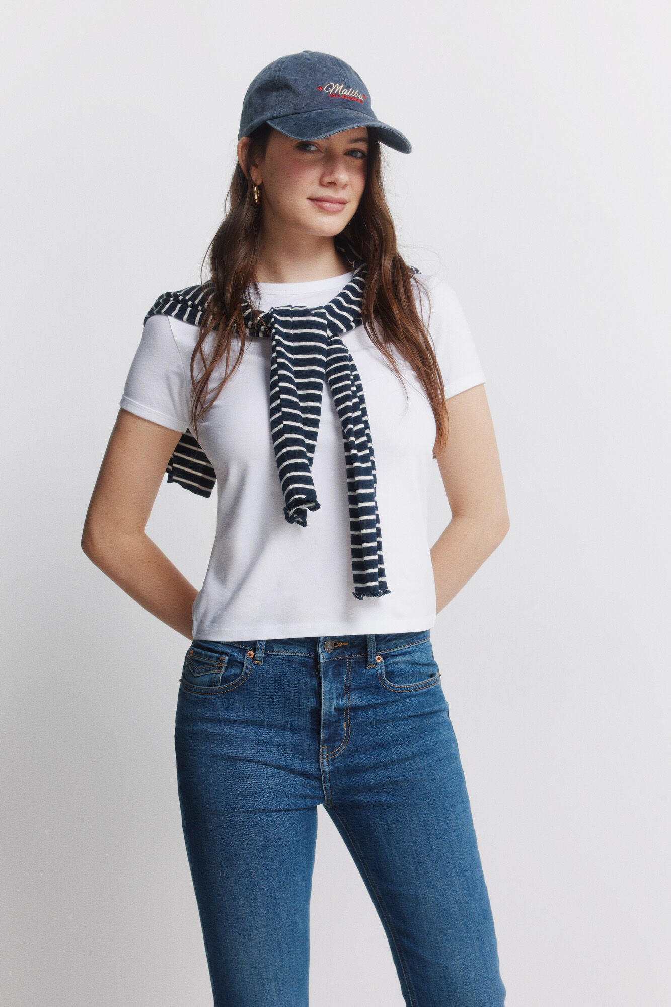 Springfield Jeans acampanados azul