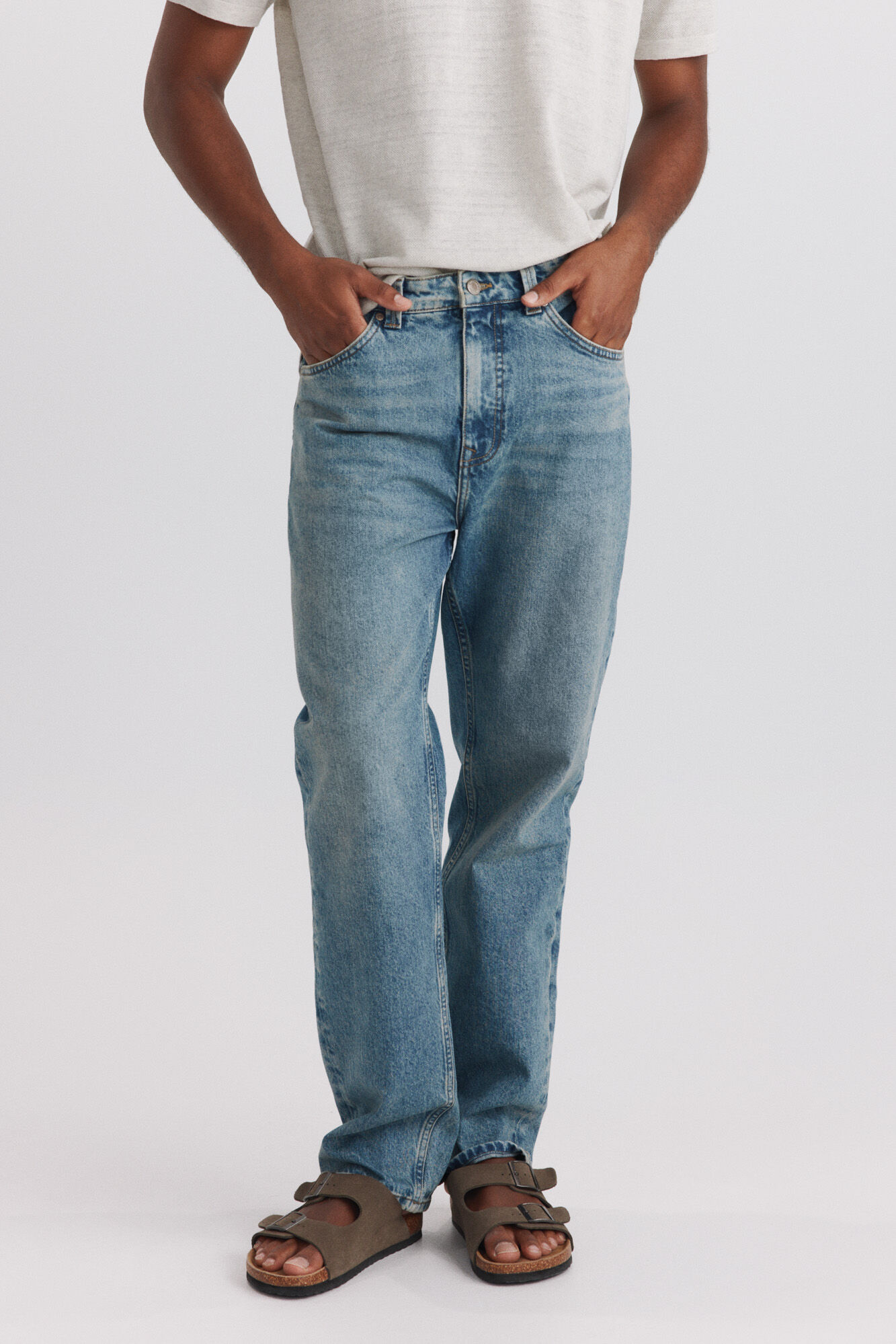 Springfield Jeans straight fit sobrete&ntilde;ido