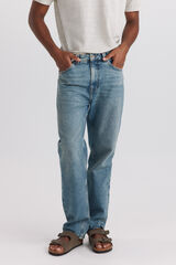 Springfield Jeans straight fit sobrete&ntilde;ido azul
