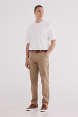 Springfield Pantalón chino estructura comfort fit beige
