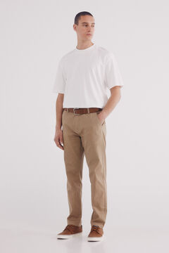 Springfield Pantalón chino estructura comfort fit beige