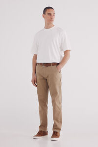 Springfield Pantalón chino estructura comfort fit beige