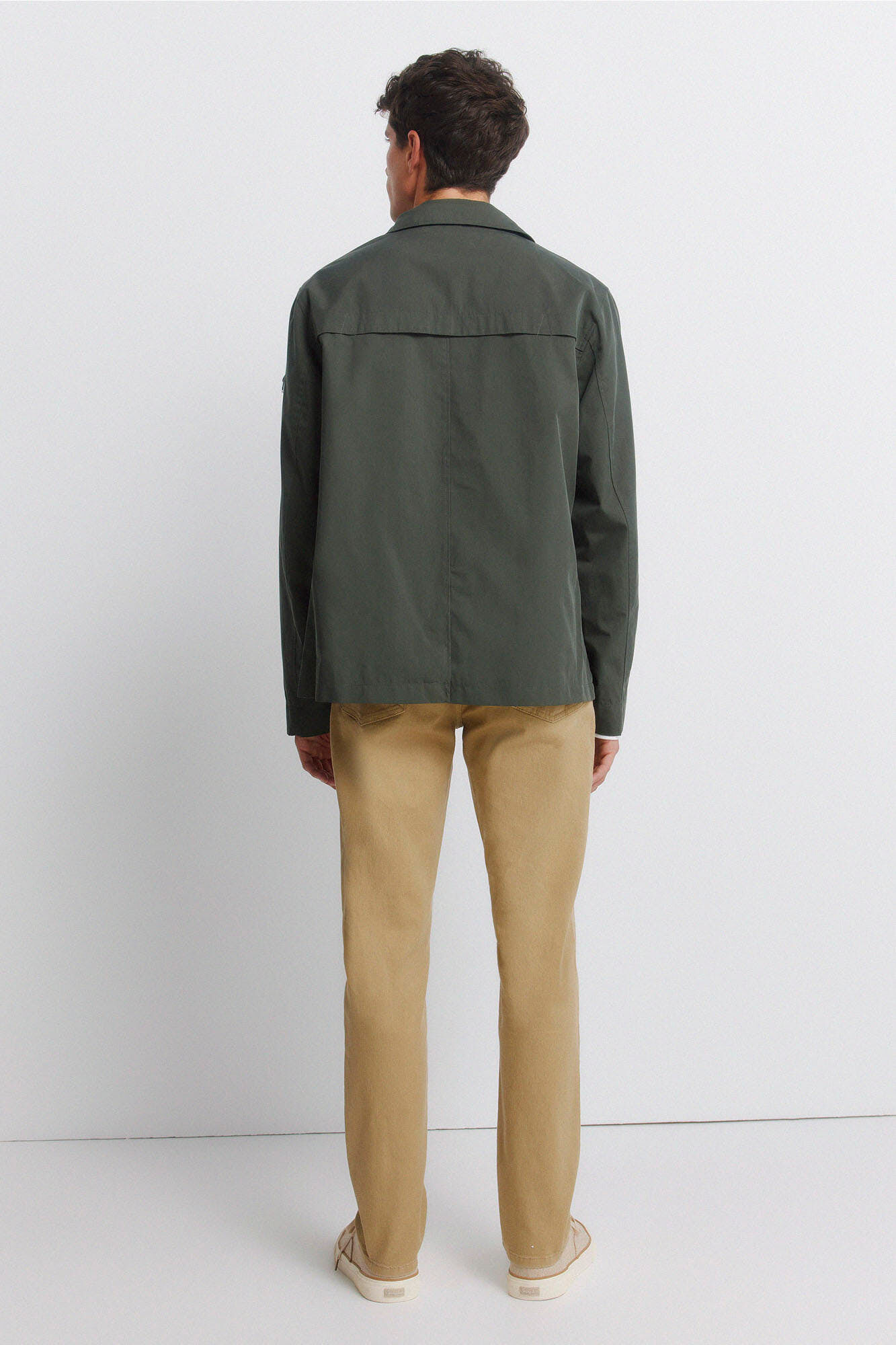 Springfield Pantal&oacute;n de 5 bolsillos lavado slim fit beige