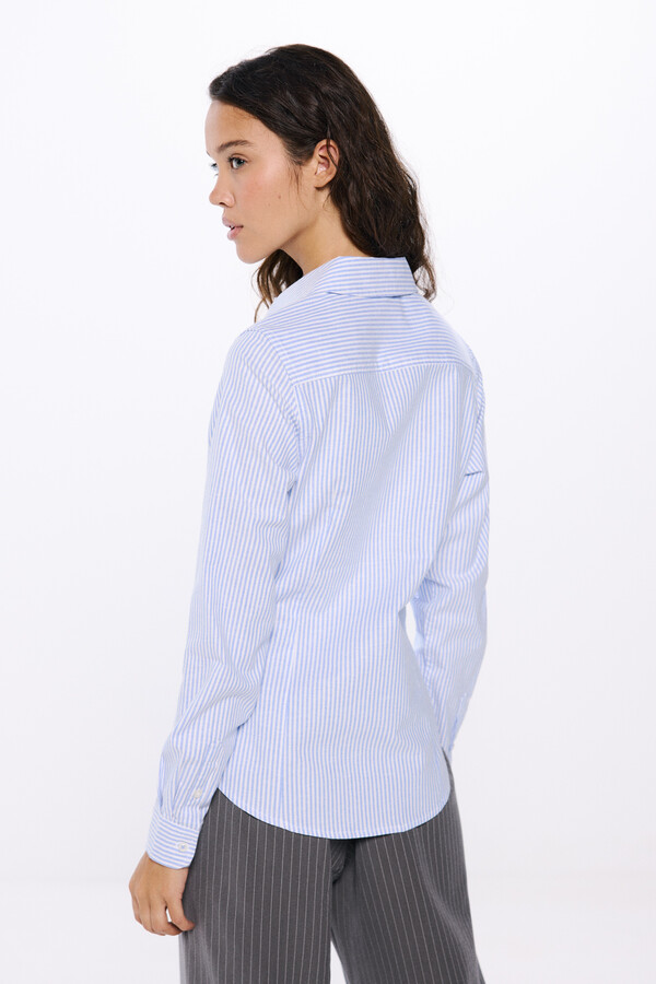 Springfield Camisa oxford azul