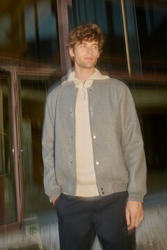 Springfield Suéter moda cuello cremallera café