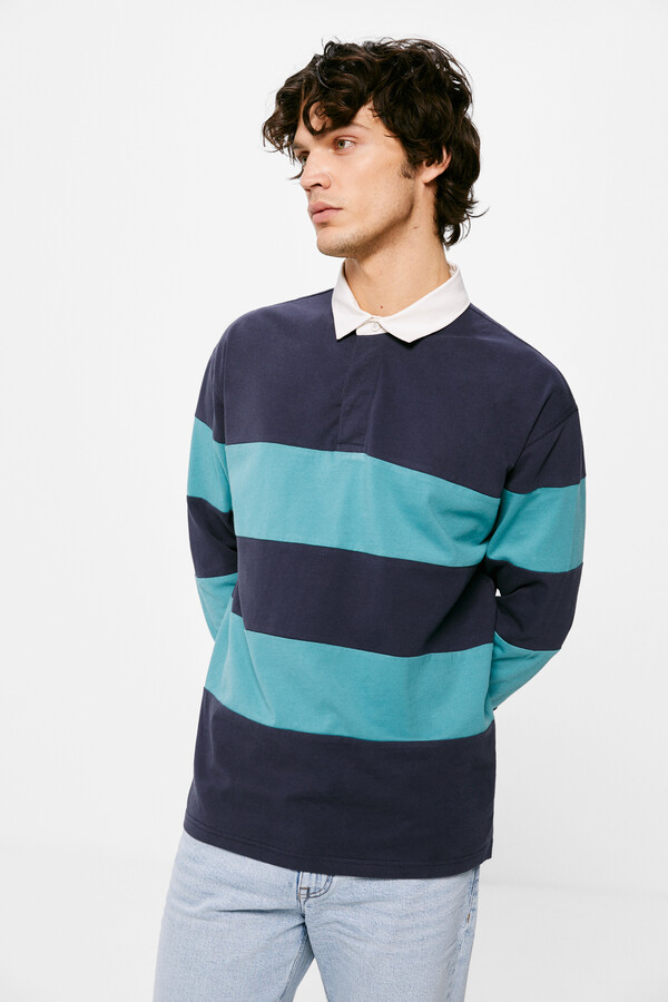 Springfield Rugby Polo Polo manga larga rugby rayas | Polos de hombre | Springfield-MX