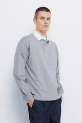 Springfield Rugby liso melange gris