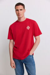 Springfield Playera ethnic red rojo