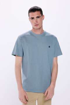 Springfield Playera básica cuello redondo azul