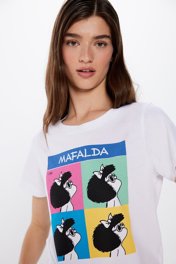 Springfield Playera Mafalda blanco
