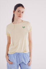 Springfield Playera "Born to play" amarillo